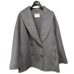 ショッピングショール イエナ IENA Super160  ショールカラーハーフコート 25020900810240 グレー サイズ：36