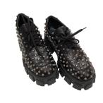 【値下げ】PRADA モノリス スタッズレザーシューズ レザーシューズ 1E714L ブラック サイズ：SIZE 38 (名古屋パルコ店)