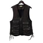 トワロニエ Toironier レザーベスト 1830017 ブラック サイズ：Free