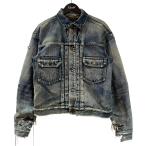 ショッピングイヴサンローラン イヴサンローラン Yves Saint Laurent デニムジャケット 589825 ブルー サイズ：L
