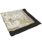 エルメス HERMES スカーフ グリーン×ベージュ