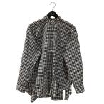 ブラックコムデギャルソン BLACK COMME des GARCONS AD2023 ギンガムチェックシャツ 1M-B026 ブラック×ホワイト サ