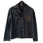 ショッピングロエベ ロエベ LOEWE アナグラム刺繍 デニムジャケット 28003861 インディゴ サイズ：34