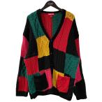 シュプリーム Supreme 23AW PATCHWORK CABLE KNIT CARDIGAN カーディガン マルチカラー サイズ：XL