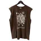  б/у USED yazbek m.c.escher хамелеон безрукавка cut and sewn Brown размер :L