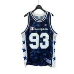  Champion BAPE×Champion BAPE сотрудничество BASKET TANK голубой размер :L