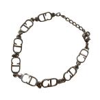 クリスチャンディオール Christian Dior 「CDモチーフ」 ブレスレット シルバー
