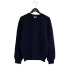 ショッピングギャルソン コムデギャルソンオムドゥ COMME des GARCONS HOMME DEUX ケーブルニット DJ-N509 ネイビー サイズ：M