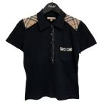 バーバリー BURBERRY ポロシャツ 3150 ブラック サイズ:S