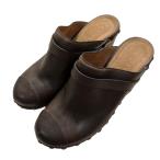 ショッピングサボ シャネル CHANEL サボクロッグヒール サボサンダル C27164 ブラウン サイズ：38