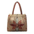 アンテプリマ ANTEPRIMA フラワー柄ビーズバッグ ハンドバッグ サイズ：記載なし