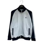 フレッドペリー FRED PERRY BEAMS ポリエステルコットン ジップアップ ジャージ トラックジャケット FZ2691 ブルー サイズ：S