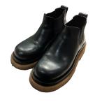 ボッテガヴェネタ BOTTEGA VENETA LUG BOOT ラグ サイドゴアクレープソール ブーツ ブラック サイズ：38