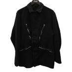 【値下げ】COMOLI 23AW 縮絨ウール ミリタリージャケット Y03-01010 ブラック サイズ：1 (広島パルコ店)