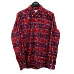 ユニフォームエクスペリメント uniform experiment 長袖ネルシャツ UE 17806 レッド サイズ：3