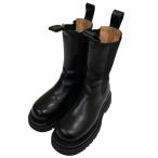 ボッテガヴェネタ BOTTEGA VENETA lug boots サイドゴアブーツ ブラック サイズ：34 1/2