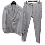 ルイジ・ビアンキ・マントヴァ LUIGI BIANCHI MANTOVA セットアップスーツ 3403 ブルー×ホワイト サイズ：44