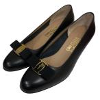サルヴァトーレフェラガモ Salvatore Ferragamo レザーパンプス 31205 ブラック サイズ：8D