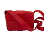 ボッテガヴェネタ BOTTEGA VENETA キャンディ カセット マキシイントレチャート ショルダーバッグ レッド