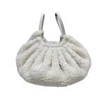  Simon зеркало Simon Miller Scrunch Bag in Bone Vegan Shearling ручная сумочка 31873138767