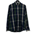 ショッピングディースクエアード ディースクエアード DSQUARED2 チェック チェックシャツ S74DM0026 ネイビー×グリーン サイズ：46