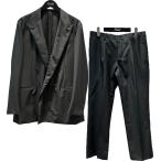 ショッピング比較 カルーゾ CARUSO 袖口本切羽 4ボタンダブルブレストセットアップ