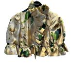 ショッピングGABBANA ドルチェアンドガッバーナ DOLCE ＆ GABBANA シルクボレロジャケット 花柄 ベージュ サイズ：38