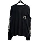 クロムハーツ CHROME HEARTS Horseshoe L S Tee 長袖カットソー 2212-304-0052 ブラック サイズ：L