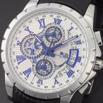Yahoo! Yahoo!ショッピング(ヤフー ショッピング)【サルバトーレ・マーラ】クロノ クオーツ SM13119S-SSWHBL メンズ Salvatore Marra サルバトーレマーラ