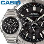 Yahoo! Yahoo!ショッピング(ヤフー ショッピング)CASIO カシオ ウェーブセプター M410DE クロノグラフ メンズ ブラック ステンレスバンド プッシュ＆リリースバンドタイプ マルチバンド６ ソーラー電波時計