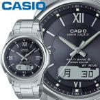 CASIO カシオ ウェーブセプター M630D メンズ ブラック (ローマンインデックス) ステンレスバンド マルチバンド6 ソーラー電波時計 Wave Ceptor