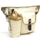 GC-Selection ペットボトル入れ付き ウエストバッグ アイボリー （9963）