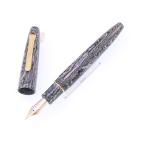 ショッピングKINGDOM 万年筆 セーラー 長刀研ぎエボナイト 雪景 中細字 中古-良品