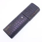  пенал Montblanc f Lawrence крокодил стиль черный 2 шт для б/у - товар среднего качества 