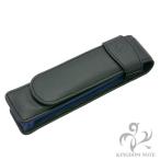 ペンケース Pelikan ペリカン レザーケース TG-23N ブルー 2本用