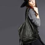 リュック レディース リュックサック レザーリュック PU革 レザーバッグ デイパック レザーバッグ ショルダー スタッズ 通勤 旅行 通学