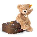 Yahoo! Yahoo!ショッピング(ヤフー ショッピング)ぬいぐるみ シュタイフ　テディベア フィン　スーツケース 28cm 111471