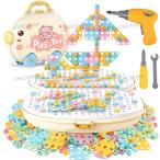 Yahoo! Yahoo!ショッピング(ヤフー ショッピング)電動ドリルおもちゃ 子供 447PCS ままごと ネジ 大工さんセット ブタ ボックス付 クリスマス プレゼント DIY ツールボックス 親子ゲーム 出産祝い 誕生日 幼稚園