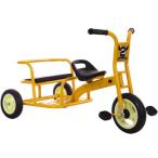 三輪車 二人乗り 双子用自転車 足置き 座席前後2段調節 リクライニング機能 安定性 横転防止 幼稚園用 滑り止め お出かけ 幼児用トライク 誕生日 プレゼント 乗