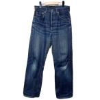 Levi's　デニムパンツ　702XX　刻印J22　For over 140 years　ボタンフライ　革パッチ　Gパン　ジーンズ　赤耳　ビッグE　日本製　アメカジ　古着