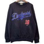 NUTMEG　スウェット　90's vintage　(C)MLB 1995　長袖　トレーナー　クルーネック　裏起毛　野茂英雄　Los Angeles Dodgers　背番号16　USA製　古着