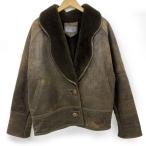 ELVIS L vi s кожа мутон жакет пальто кожа ягненка размер неизвестен * б/у 