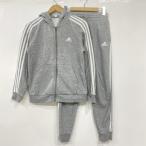 adidas Adidas тренировочный полный Zip f-ti- тренировочный брюки выставить L размер женский * б/у 