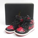 NIKE Nike JORDAN 1 RETRO HIGH OG (TD) Jordan retro высокий AQ2665-063 US9C/15cm Kids коробка иметь * б/у 