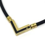 Colantotteko Ran toteTAO колье α VEGA NEXT Classic Gold × черный примерно 42cm * б/у 