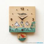 アイムドラえもん I’mDoraemon 木の時計 置き時計 掛け時計 お祝い プレゼント ギフト キャラクター かわいい おしゃれ【恐竜さんぽ】
