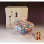 染錦朱雲撫子絵花瓶｜有田焼の高級法人ギフト