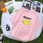 新品 BTS(防弾少年団) 新しいアルバムButter BT21 BTS グッズ 服 Tシャツ 半袖 打歌服 周辺応援服 グッズ レディース メンズ 男女兼用 春夏Tシャツ 韓流グッズ