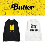 新品BTS(防弾少年団) BT21 BUTTER グッズ 秋冬 パーカー スウェット コートトレーナー 打歌服 応援服 レディース メンズ 男女兼用 韓流グッズ フード付き