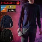 ショッピング村上 村上被服 HOOH 鳳凰 作業服 インナー 411 難燃長袖Tシャツ S-3L オールシーズン 作業着 おしゃれ 燃えにくい